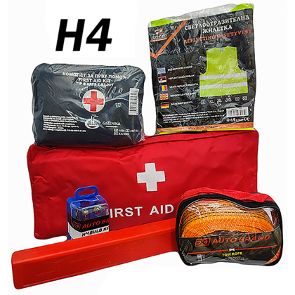 (4027) OBAVEZAN SET SA 12V H4 AB-JF-CRVENA