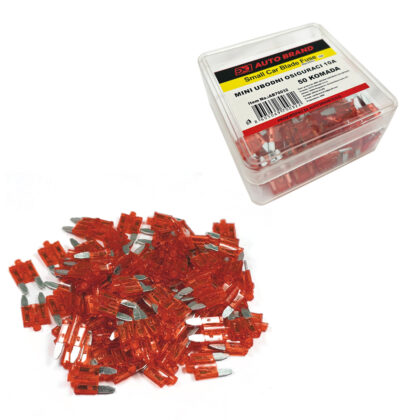 OSIGURACI MINI UBODNI (NOZASTI) 10A 50 KOMADA AB70032   