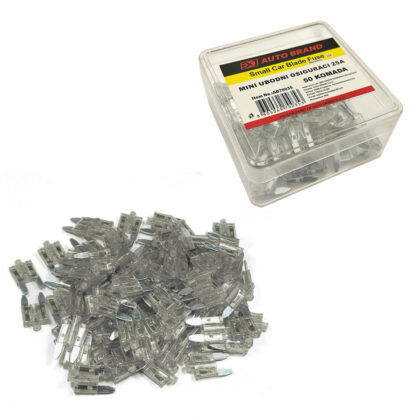 OSIGURACI MINI UBODNI (NOZASTI) 25A 50 KOMADA AB70035