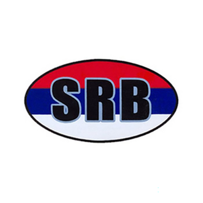 (885) Nalepnica SRB Velika 15X9 CM