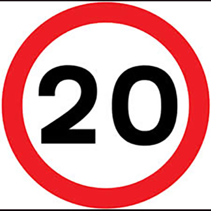 (995) Nalepnica 20 – Ogranicenje Brzine