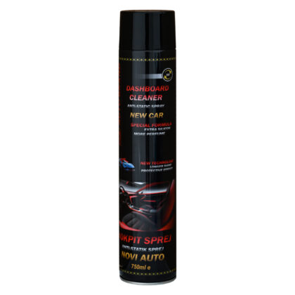 KOKPIT SPREJ ZA INSTRUMENT TABLU I PLASTIKU NEW CAR (NOVI AUTO) 750ML AB70223        
